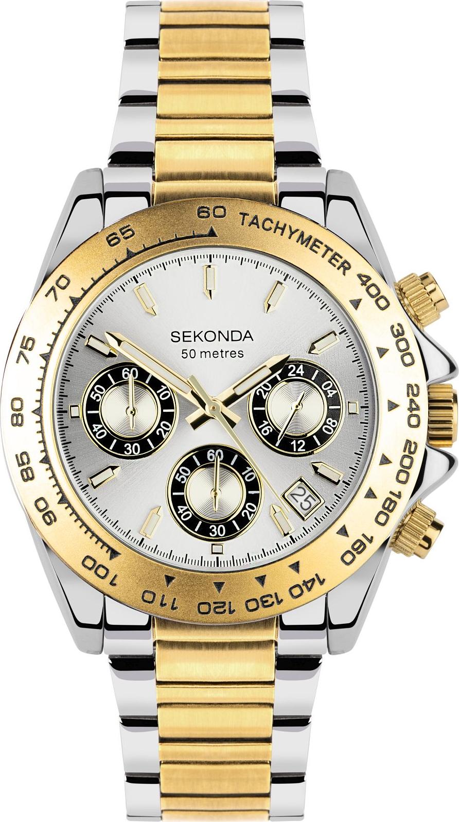 Strieborné hodinky Sekonda 30254
