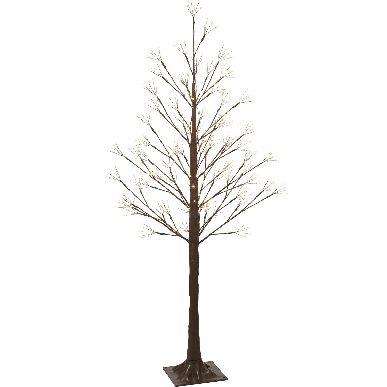 Obi LED-Baum Lichtbaum Leuchtbaum Deko Winterdeko 120 cm 414 LED-Lichter Warmweiß