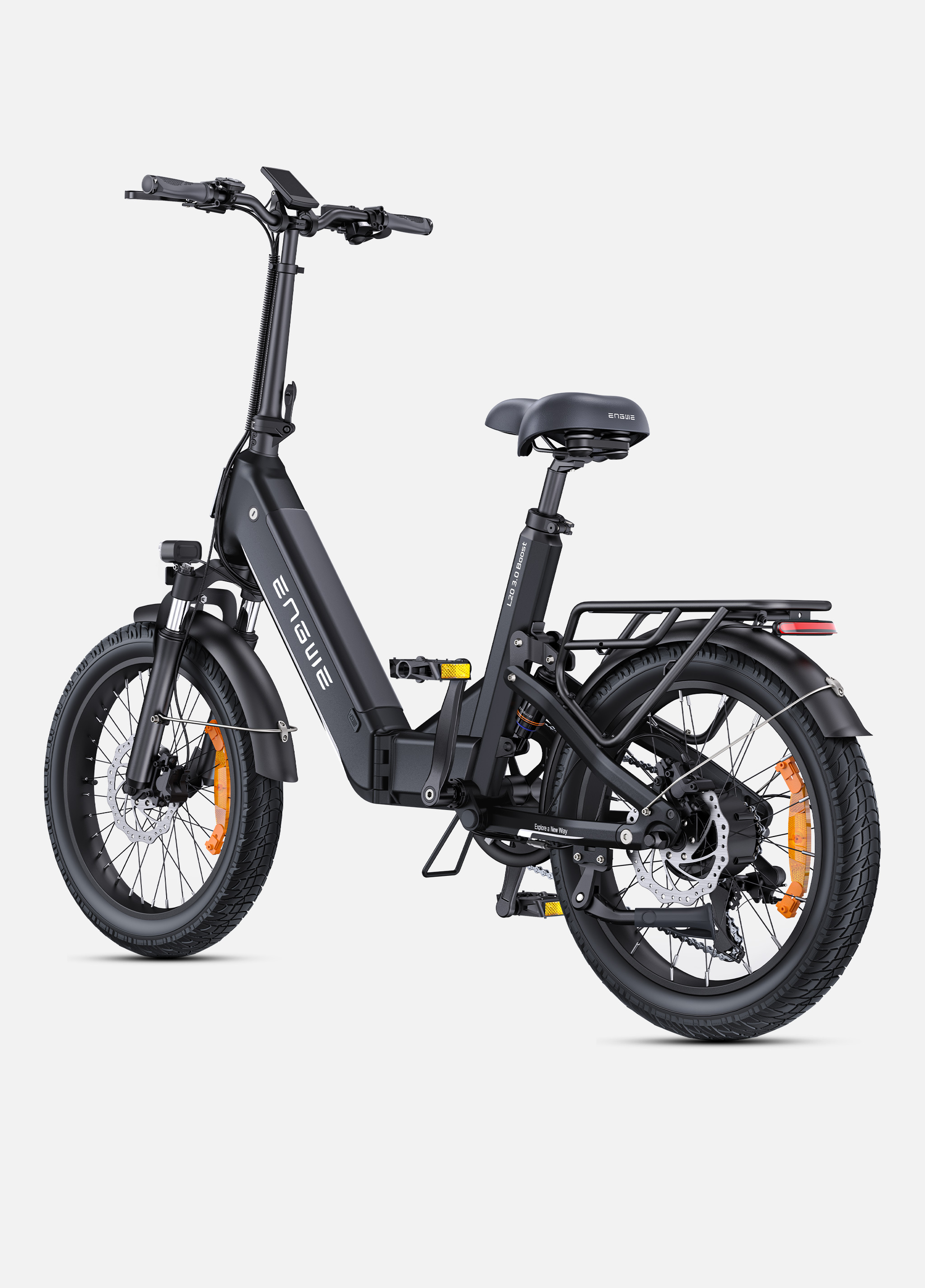 2025 NEW Engwe L20 3.0 Boost e-bike e-bike skladacie bicykle muži ženy mestské e-biky e-country bicykle elektrický bicykel 135 km 8A rýchle nabíjanie 75 Nm
