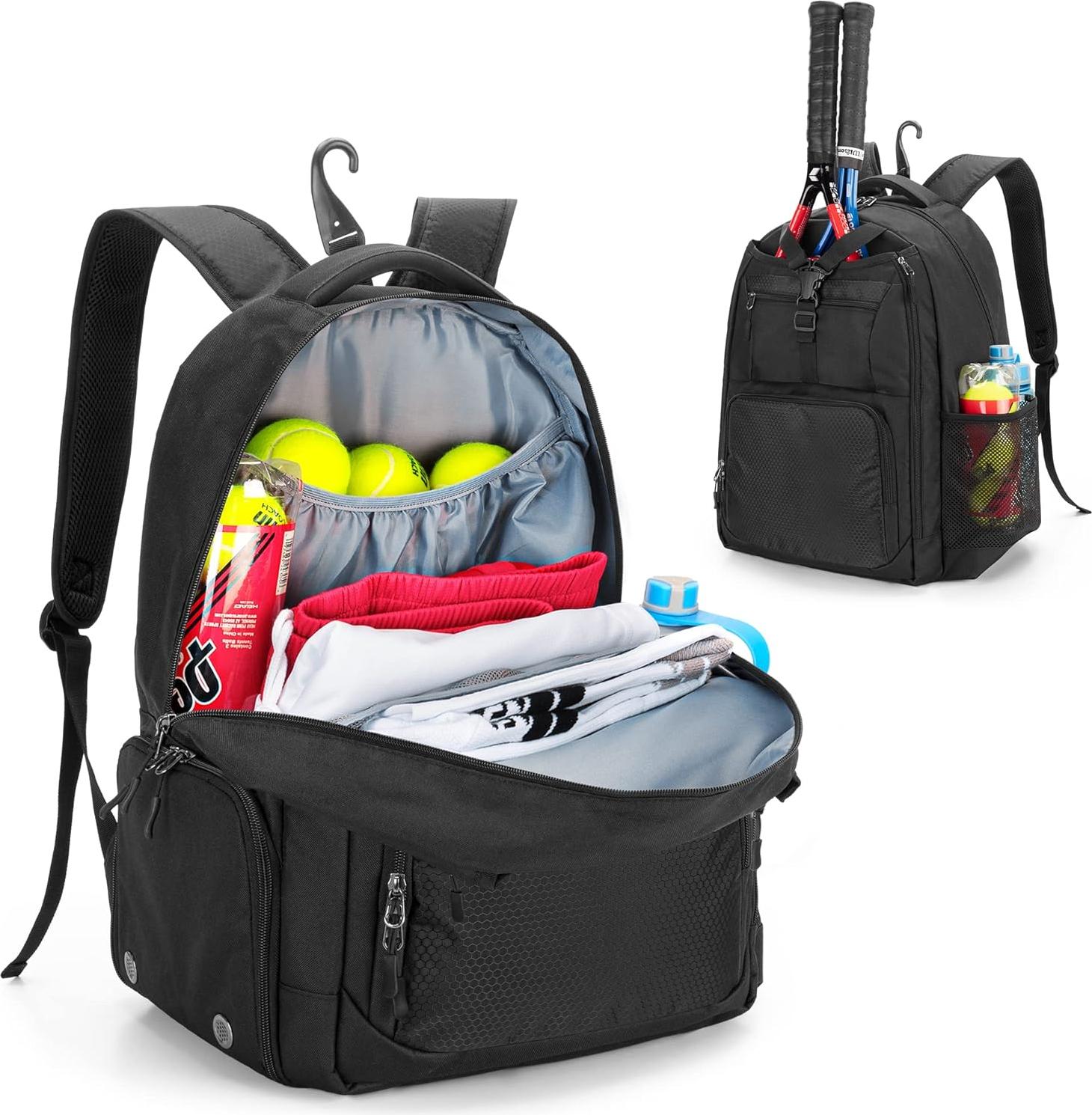 Markenlos Tennistas für 2 Schläger mit speziellem Schuhfach - Ideal für Sport und Training