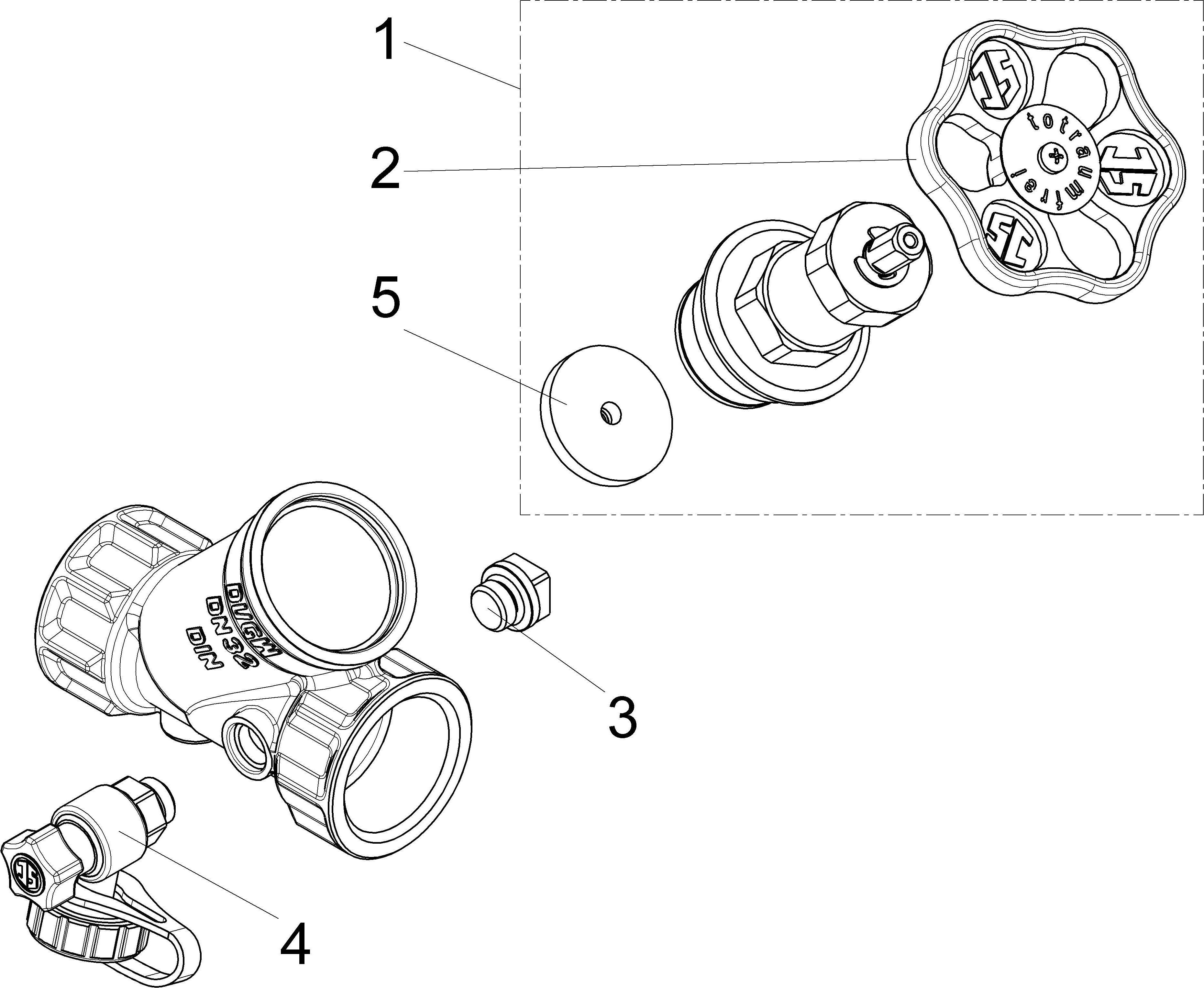 Js Freistromventil, Muffenanschl. M.e.,Nst.sp,Dn32,1 1/4,Pr-Ms,Dvgw