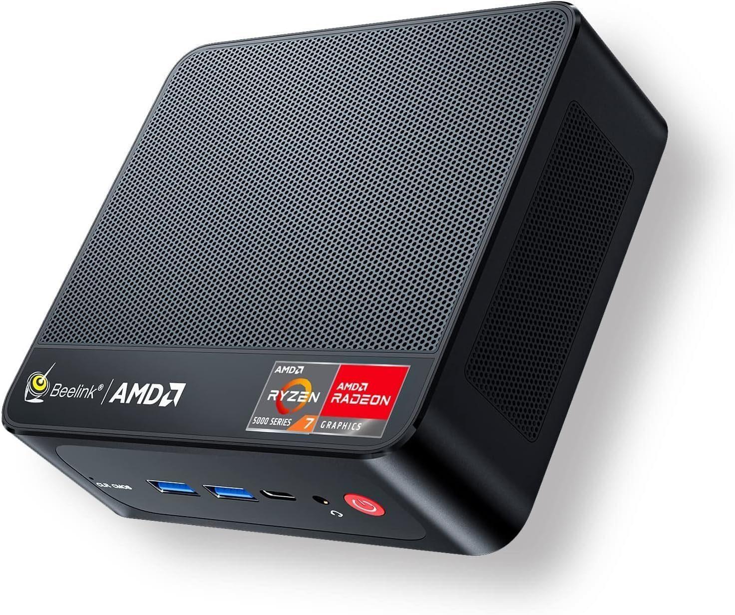 Beelink Ryzen 7 Business mit Windows Computer Mini Pc Office HomeOffice Pc Mini-PC (AMD Ryzen 7, Radeon Graphice, 32 GB RAM, 1000 GB SSD Ryzen 7 Business Mini PC