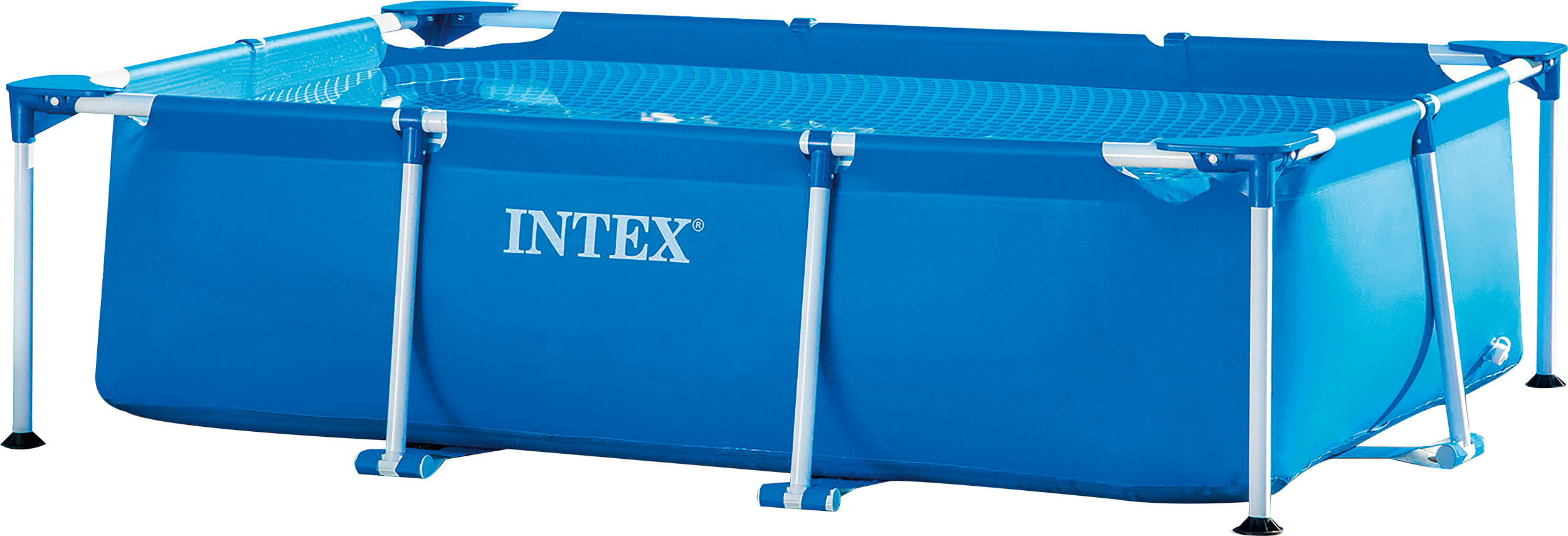 Intex Family Schwimmbecken Swimming-Pool Stahlrohrbecken blau 300x200x75cm 
