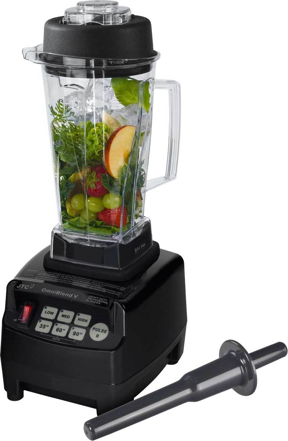 JTC V JTC Omniblend V Hochleistungsmixer Smoothiemaker - 3PS Motor - 2L Behälter BPA-FREI , ideal für Grüne Smoothies 60