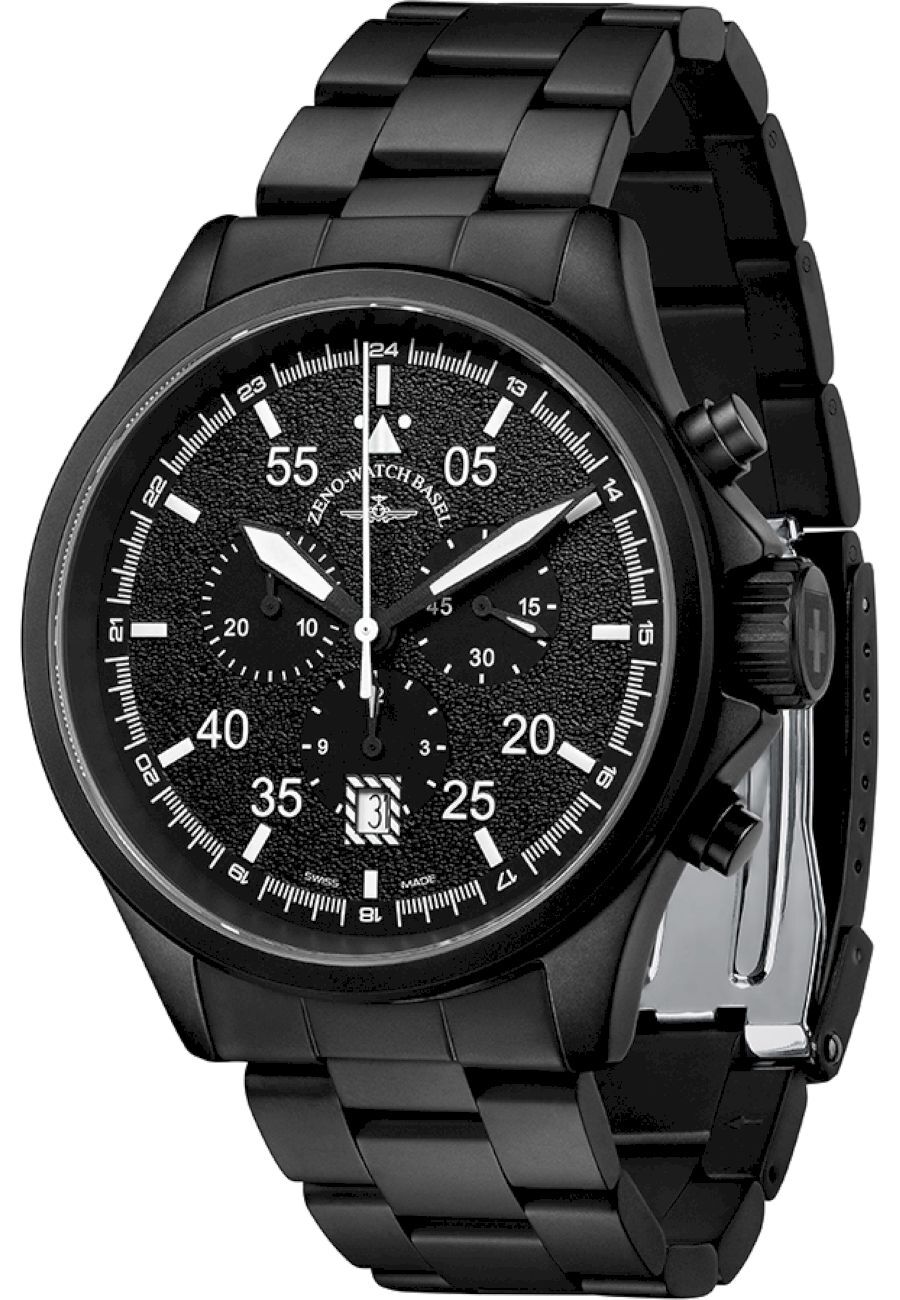 Zeno-Watch - Náramkové hodinky - Pánske - Chrono - Speed Navigator - 6751-5030Q-bk-1M