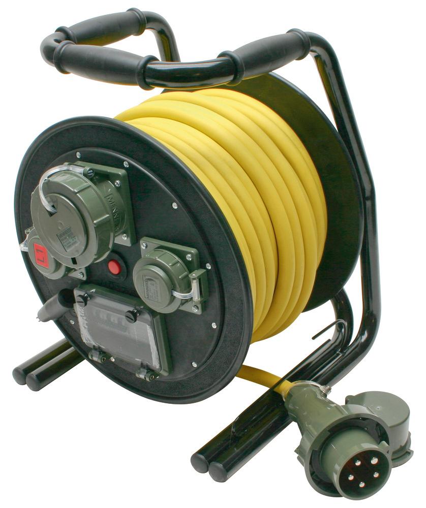 Dönges Leitungsroller THW 400 V, 32 A, 25 m, L1/L2 (THW Energieverteiler)