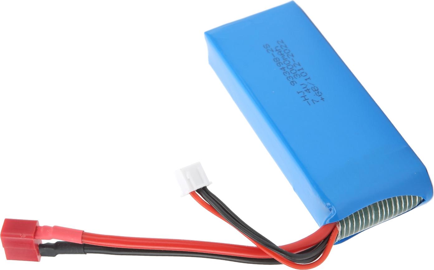 Gistuch Lithium -Polymer -Batterie 7,4 V 3000mAh mit T -Typ -Stecker Frauen für das Automodell Modify Modify