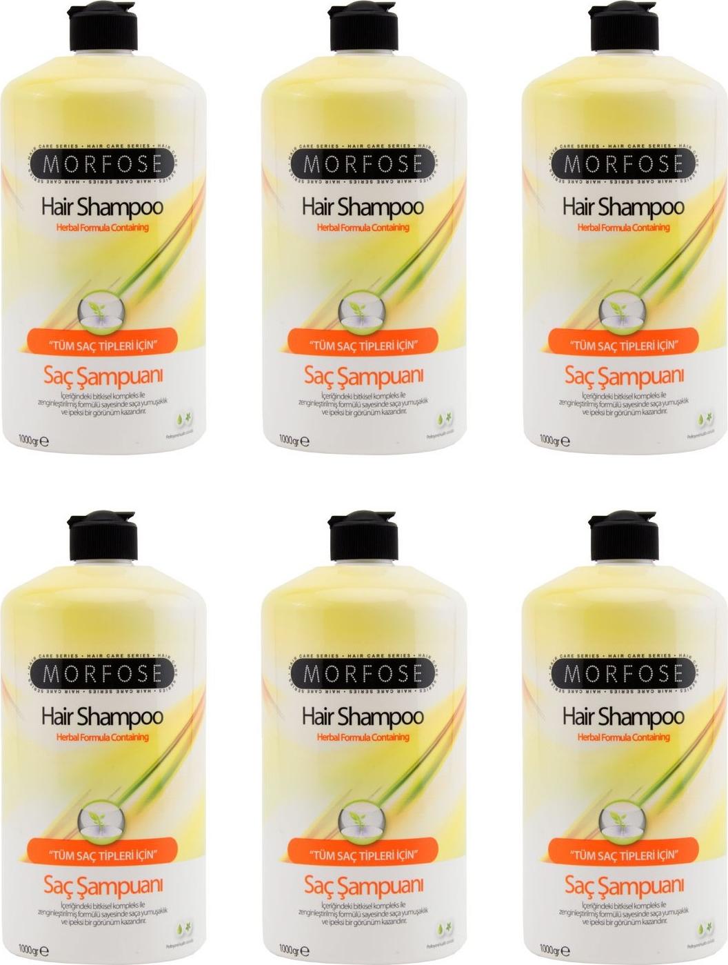Morfose Haar Shampoo Herbal Formula 6x1000 ml