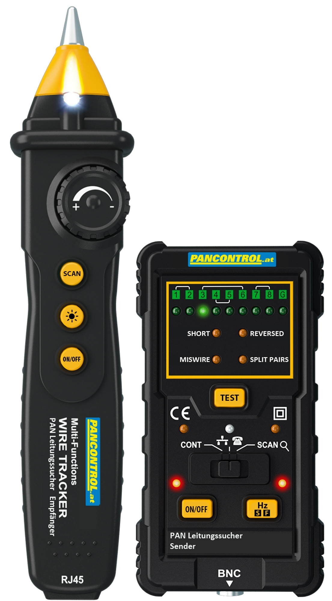 PANCONTROL Leitungssuchgerät und LAN-Tester PAN Leitungssucher 740060