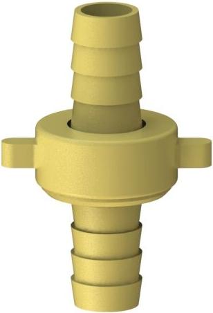 Js Ms-Schlauchverschraubung 3-Teilig,Flachdichtend,1/2"X3/4"