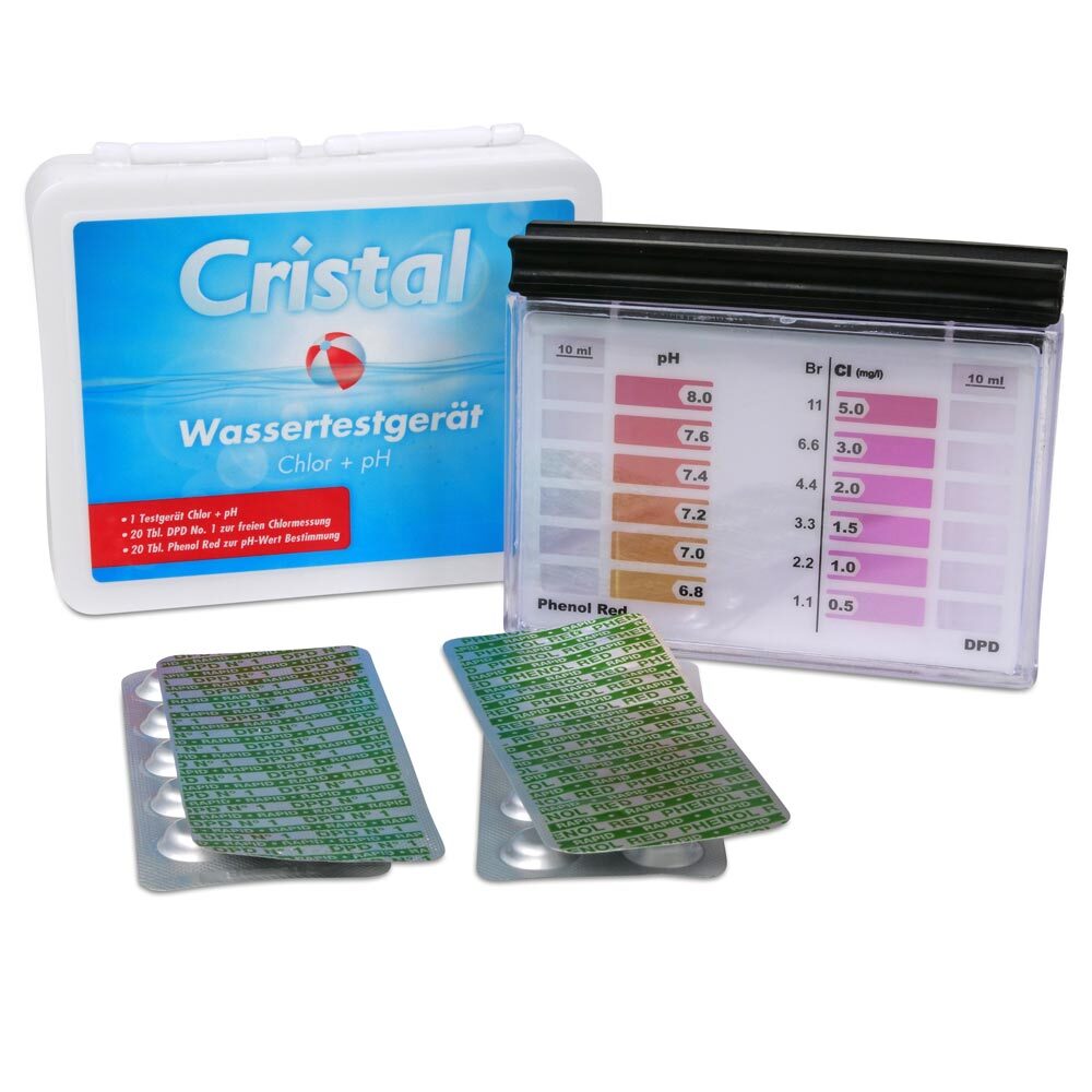 CRISTAL Wassertestgerät Chlor + pH-Wert 287100
