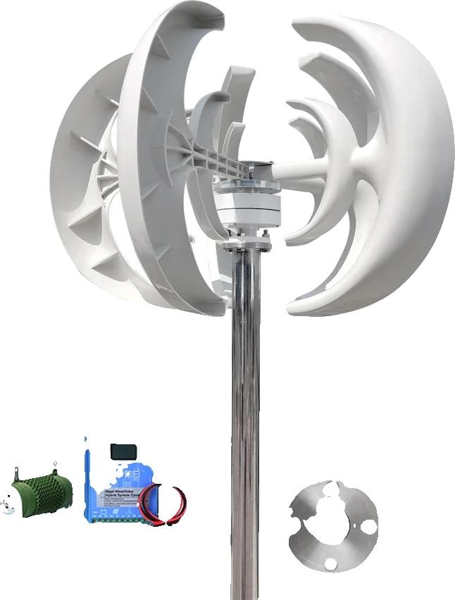 OEM Windturbinen-Generator, vertikale Achse, hybride Solar-Kompatibilität, Mit Hybridsteuerung, 3000W, 12V 2441
