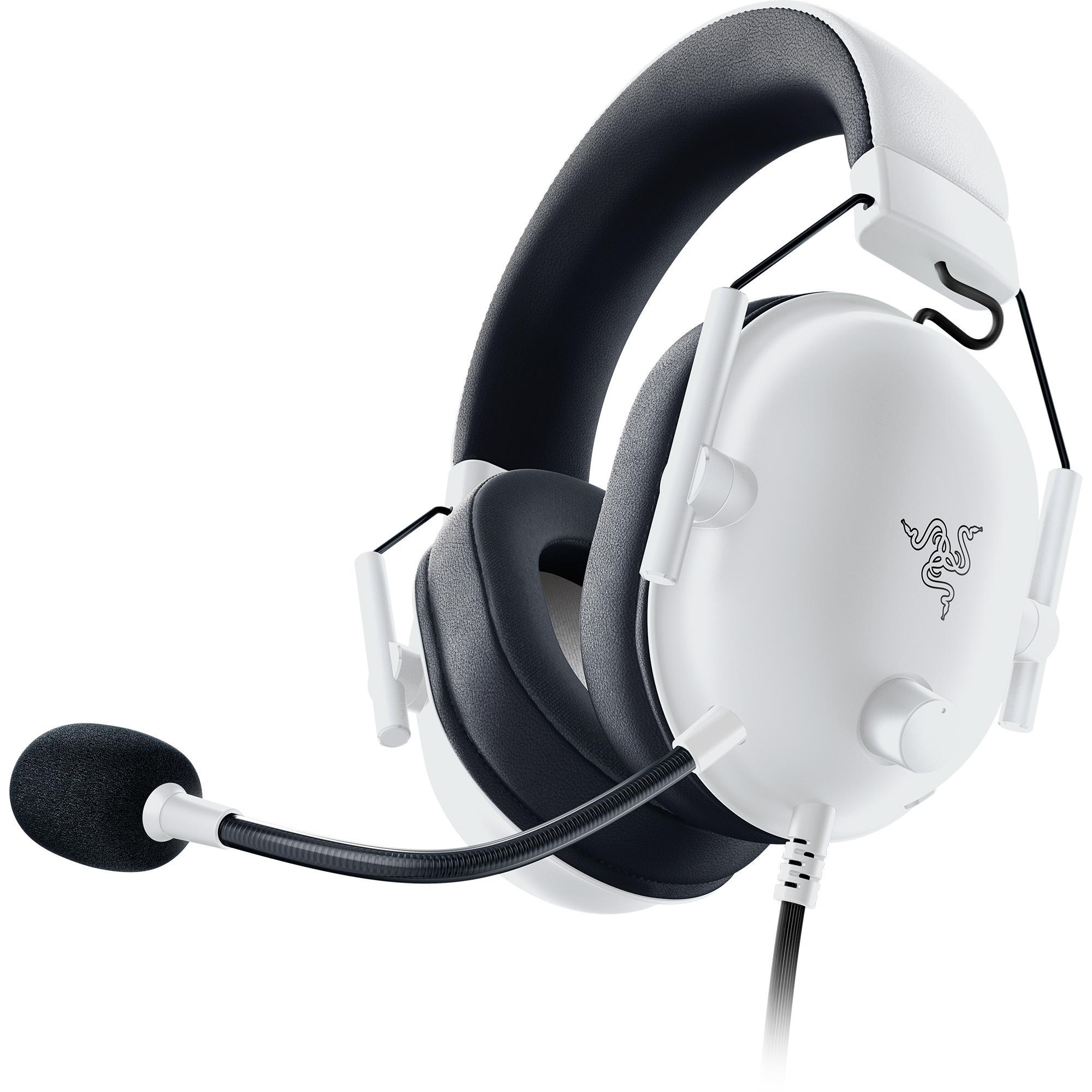 Razer Blackshark V2 X, Kábel, 12 - 28000 Hz, Hranie, 240 g, Slúchadlá s mikrofónom, Čierna, Biela