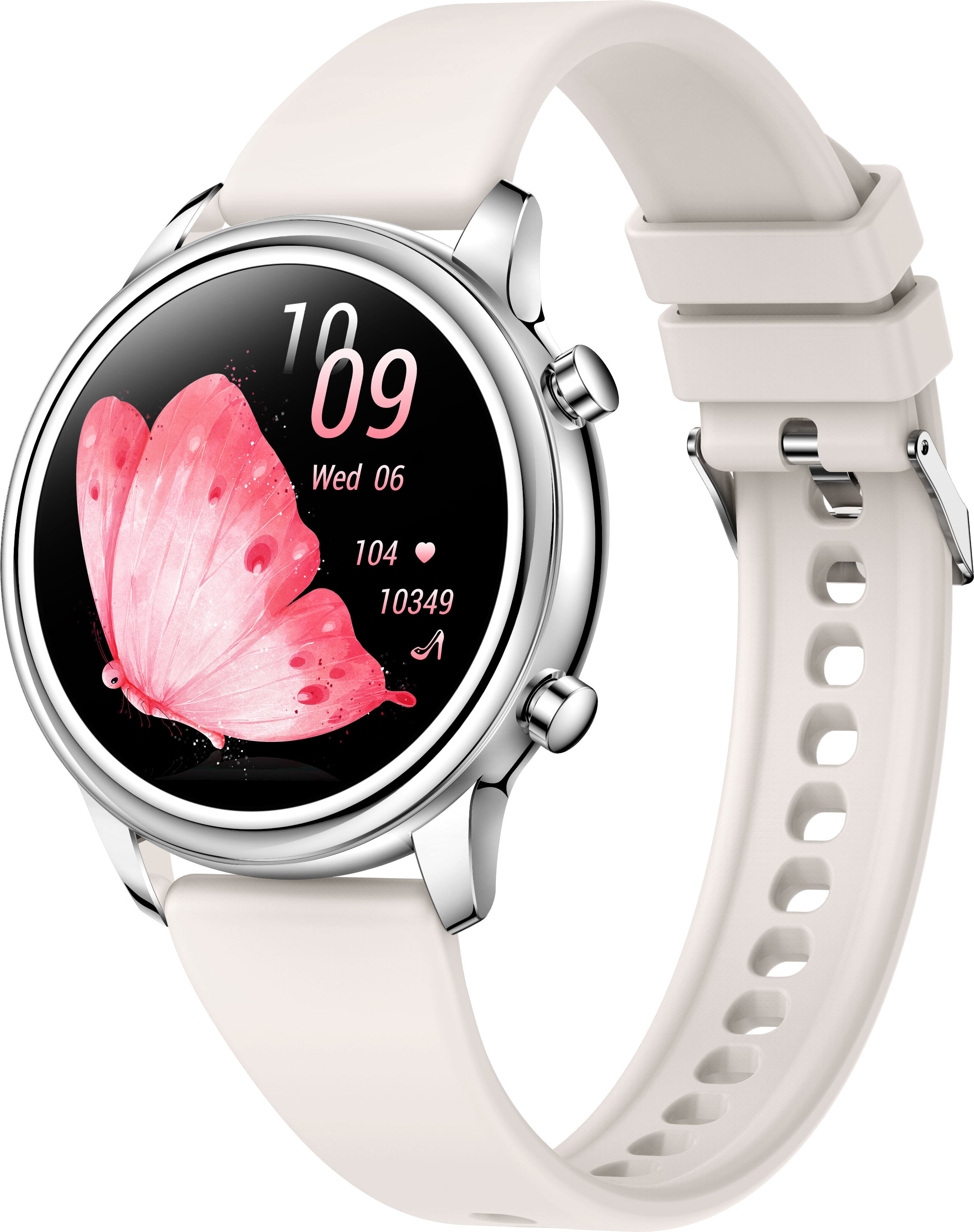 INF Smartwatch mit Fitness-Tracker und fortschrittlicher Gesundheitsüberwachung Silber 365805