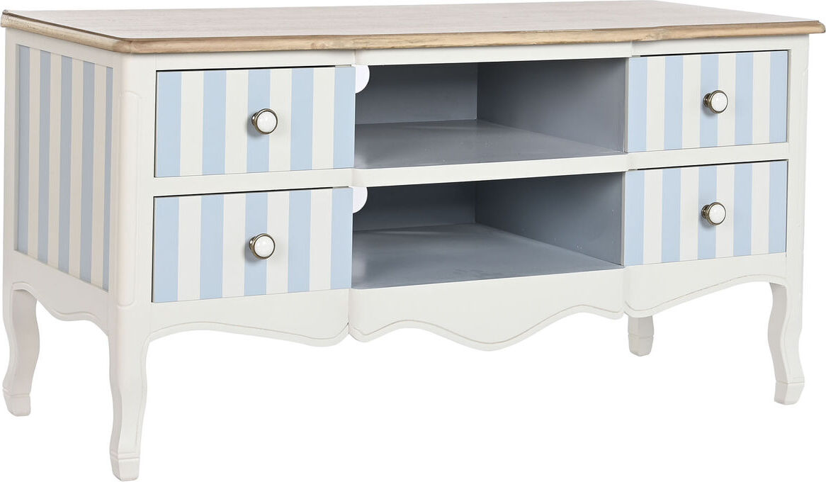 TV-Möbel DKD Home Decor Weiß Himmelsblau (120 x 48 x 60 cm) METI_MB204069