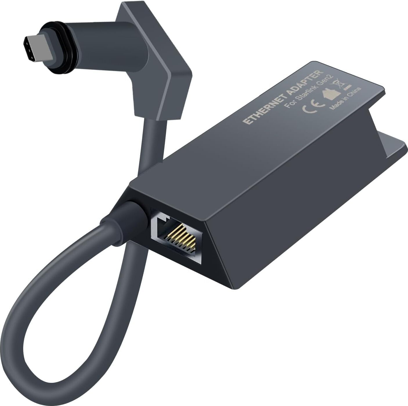 ANTCOOL Ethernet-Adapter für Starlink V2, rechteckige Parabolantenne Satelliten-Internet V2, Länge 80 cm