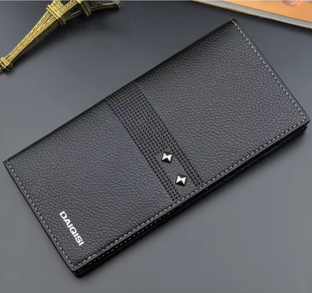 Herren Geldbörse Daiqisi Quentin - Elegante schwarze Geldbörse für Männer KP35457