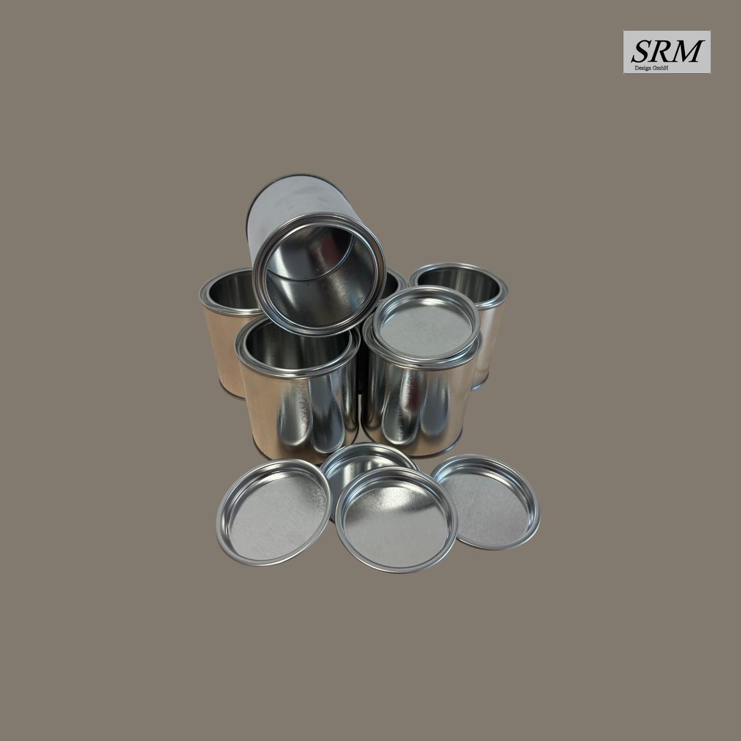 SRM Design Brennstoffdosen mit Deckel Brenngel Ethanol Kamine Brenndosen 6er