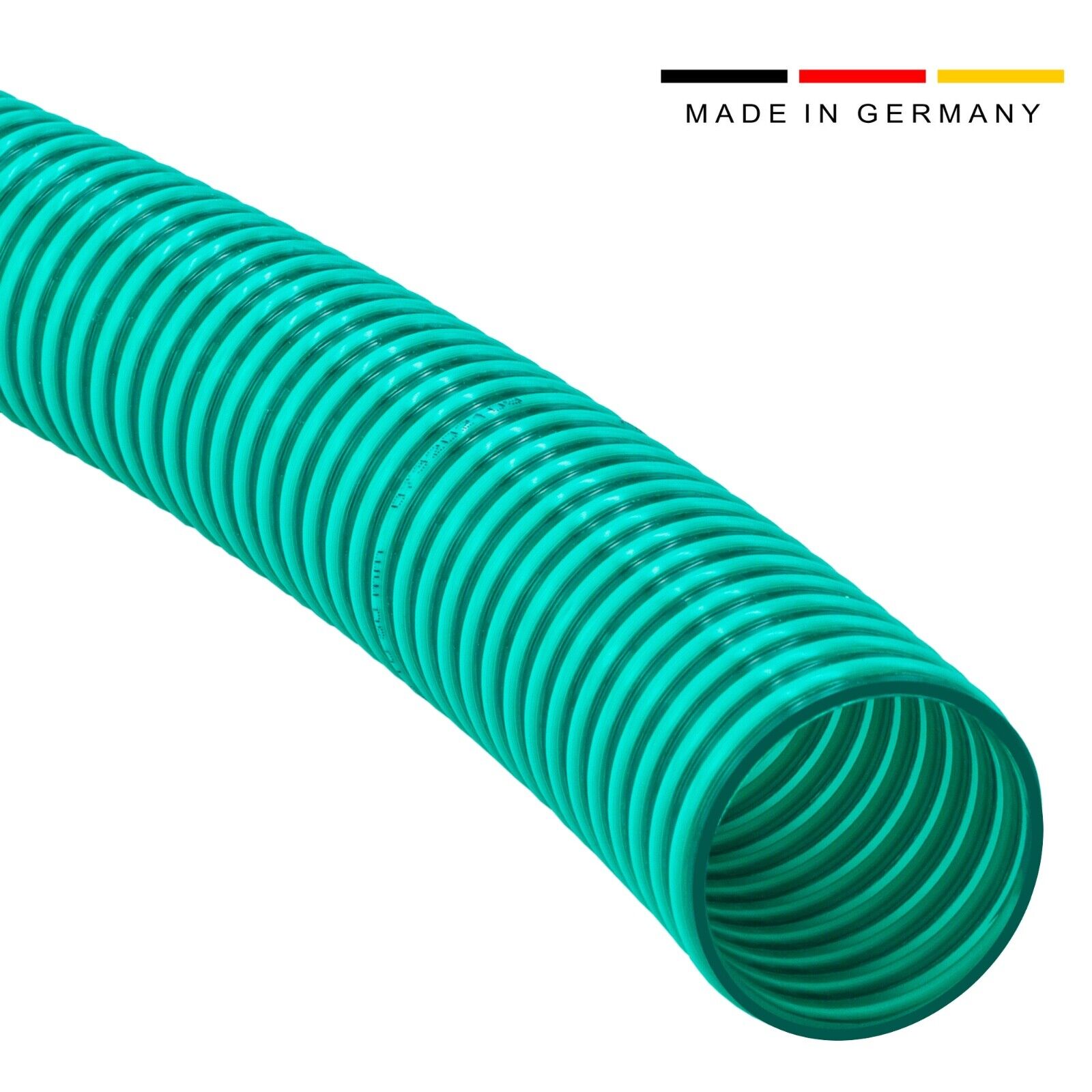60 x 70 mm Schlauch mit Spirale aus PVC grün