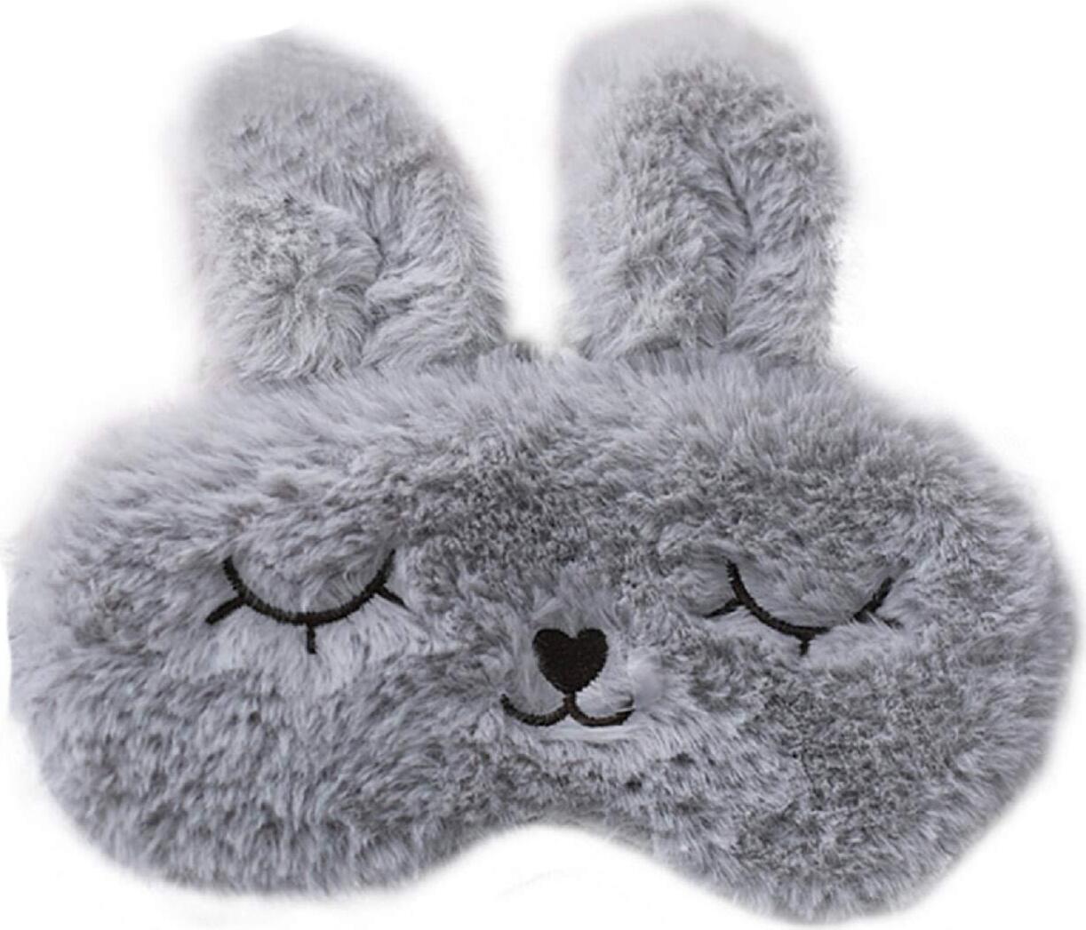 Maschera per dormire Maschere per occhi in peluche morbido per macchie di mucca Benda per dormire Maschera in peluche carina Benda per gli occhi a prova di luce Copertura per gli occhi