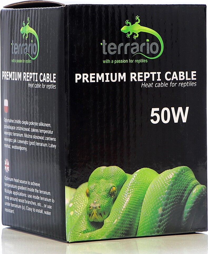 Terrarium Terrario Premium Repti Kabel 50W - 8,5m Heizkabel 21