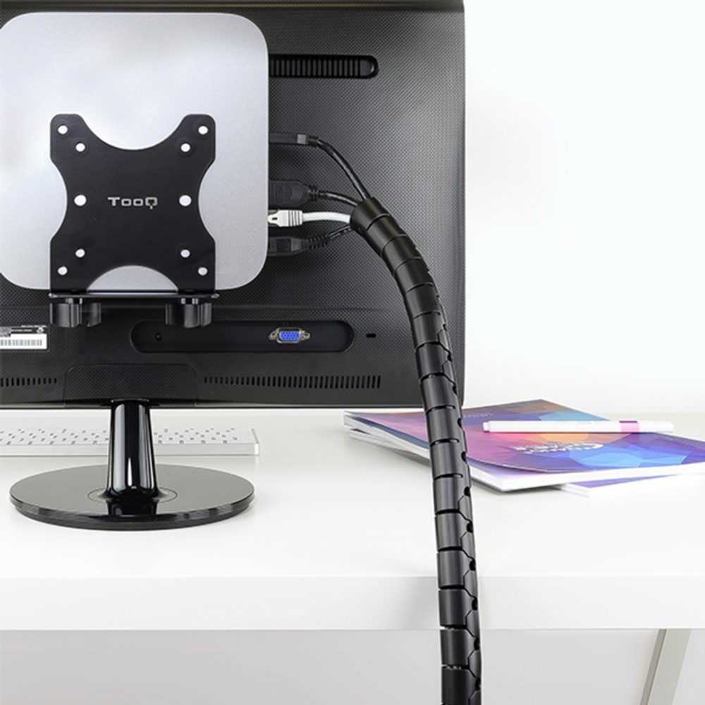 Kabel-Ordnungshilfe NANOCABLE 10.36.0001-BK Ø 2,5 cm (1 m) Schwarz