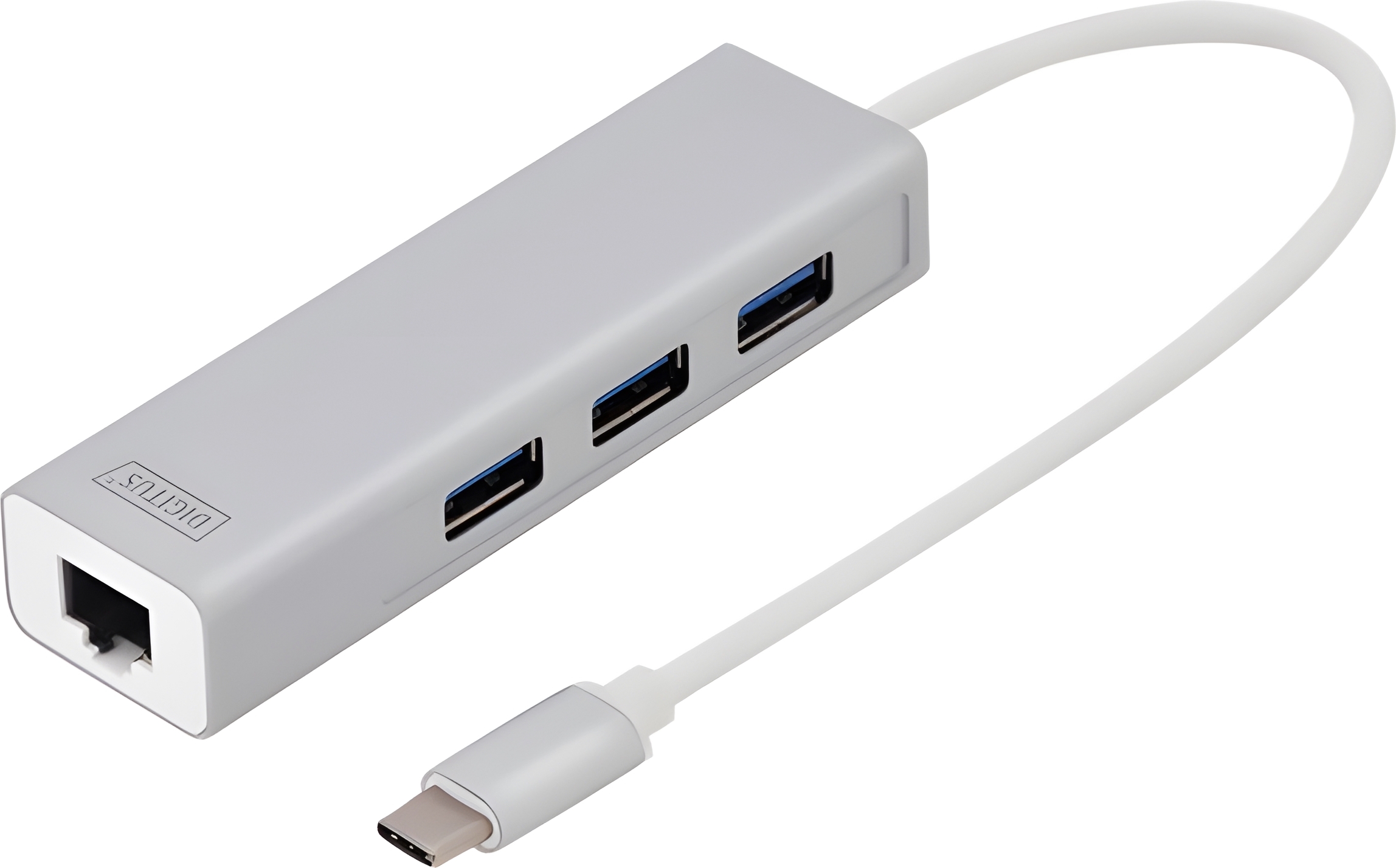 DIGITUS DA-70255 DIGITUS USB Typ C 3.0 Hub mit Gigabit Ethernet