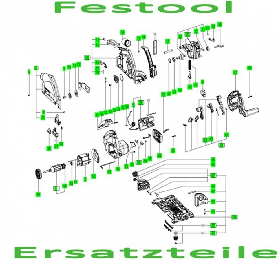 Festool Feld PS 200 E ET-BAUGRUPPE 489355