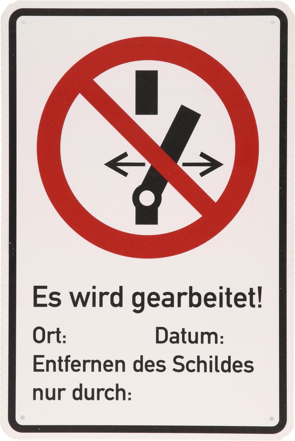 KS Tools Warnschild Geerdet, 117.2482