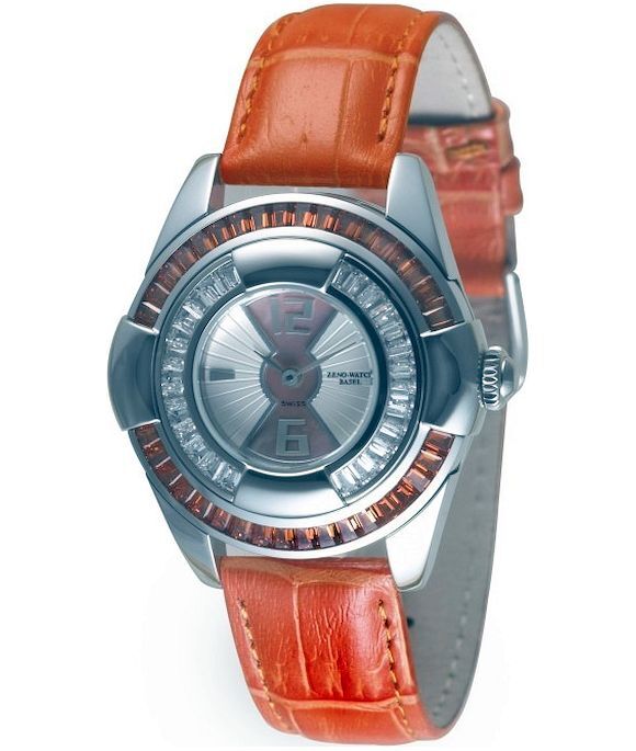 Zeno-Watch - Náramkové hodinky - Dámske - Lalique Lalique orange - 6602Q-s3-5