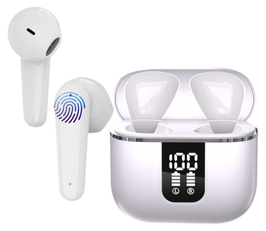 Sross Bluetooth Kopfhörer, In-Ear-Kop, Kopfhörer Kabellos Bluetooth 5.3 Noise Cancelling In-Ear-Kopfhörer Active Noise Cancelling (ANC), ENC Lärmreduzierung