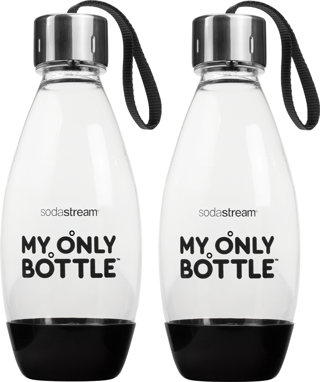 SodaStream My Only Bottle 0 5L Black Set of 2 BPA free kompatibilný s Terra Jet