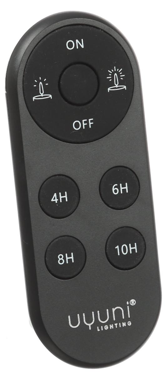 Uyuni Fernbedienung für Indoor und Outdoor Kerzen Marke Piffany - AN/AUS/TIMER/DIMMER UL-RE-PB0003