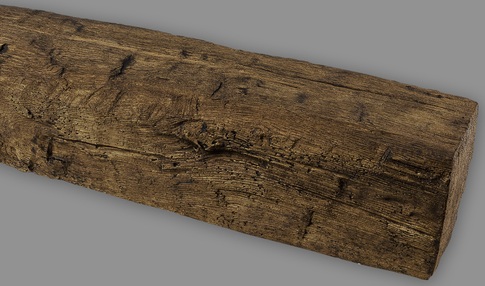 Sachex HOMESTAR Deckenbalken Eiche dunkel, Holz Imitat, 9 x 6 cm, Länge 2 m 19500