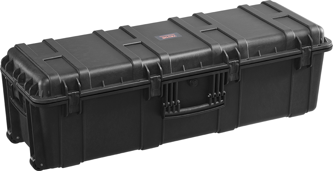 VEVOR 5,5 cu. ft. Allwetter-Hartschalenkoffer, wasserdichter Hartschalenkoffer mit großem Fassungsvermögen, IP67 wasserdichte Schutzhülle für Großgeräte, schwarz