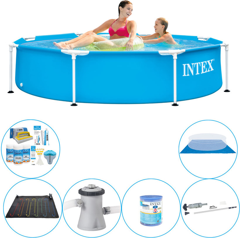 Intex kovový rám okrúhly 244x51 cm - 7 kusov - Bazénová ponuka
