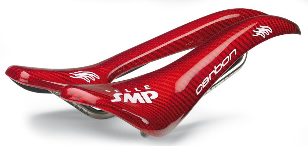 Selle SMP Sattel Carbon rot, Unisex, 263x129mm, ca. 165g ZSTCARBONRED