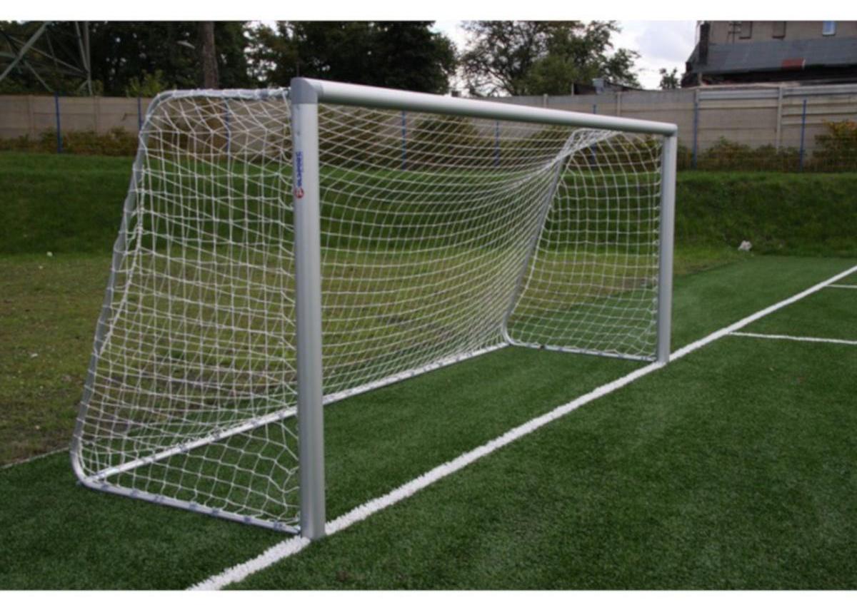 Fußballnetz 5 x 2 x 0,8 x 1,5 m /PE 3/ NETEX weiß-rot