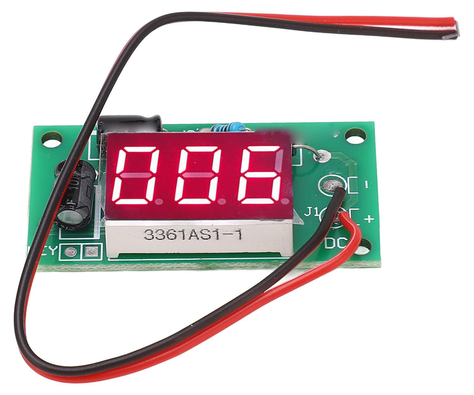 Gistuch Leistungszählermodul 3-stelliges rotes digitales Röhrendisplay-Zählmessgerät mit Speicherakku QF-MC03-1 4-7 V