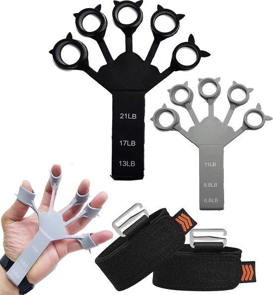 OEM Silikonischer Fingerstrecktrainer für die Hand, Set aus 2 anpassbaren Handtrainern, Unterarmtrainer für verbesserte Fingerfunktion und -beweglichkeit 2026