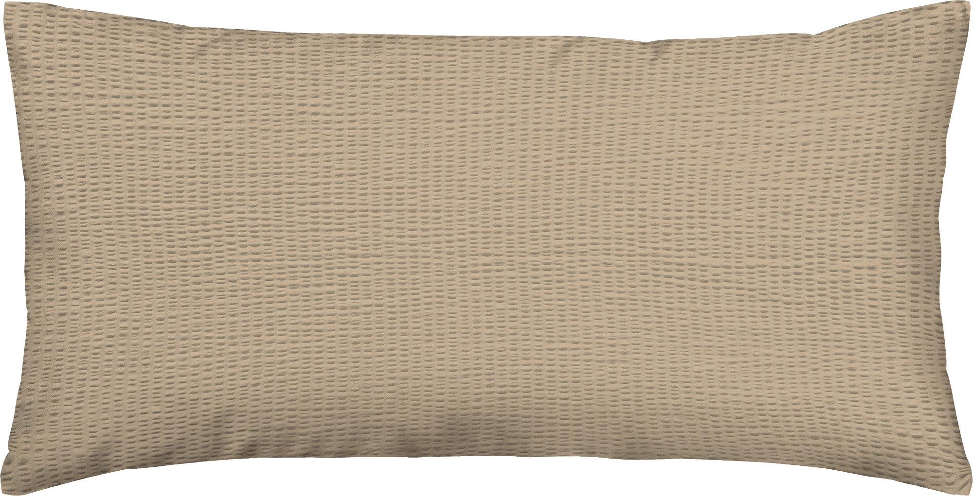 Erwin Müller Kissenbezug Wertingen" taupe 40x80 cm"