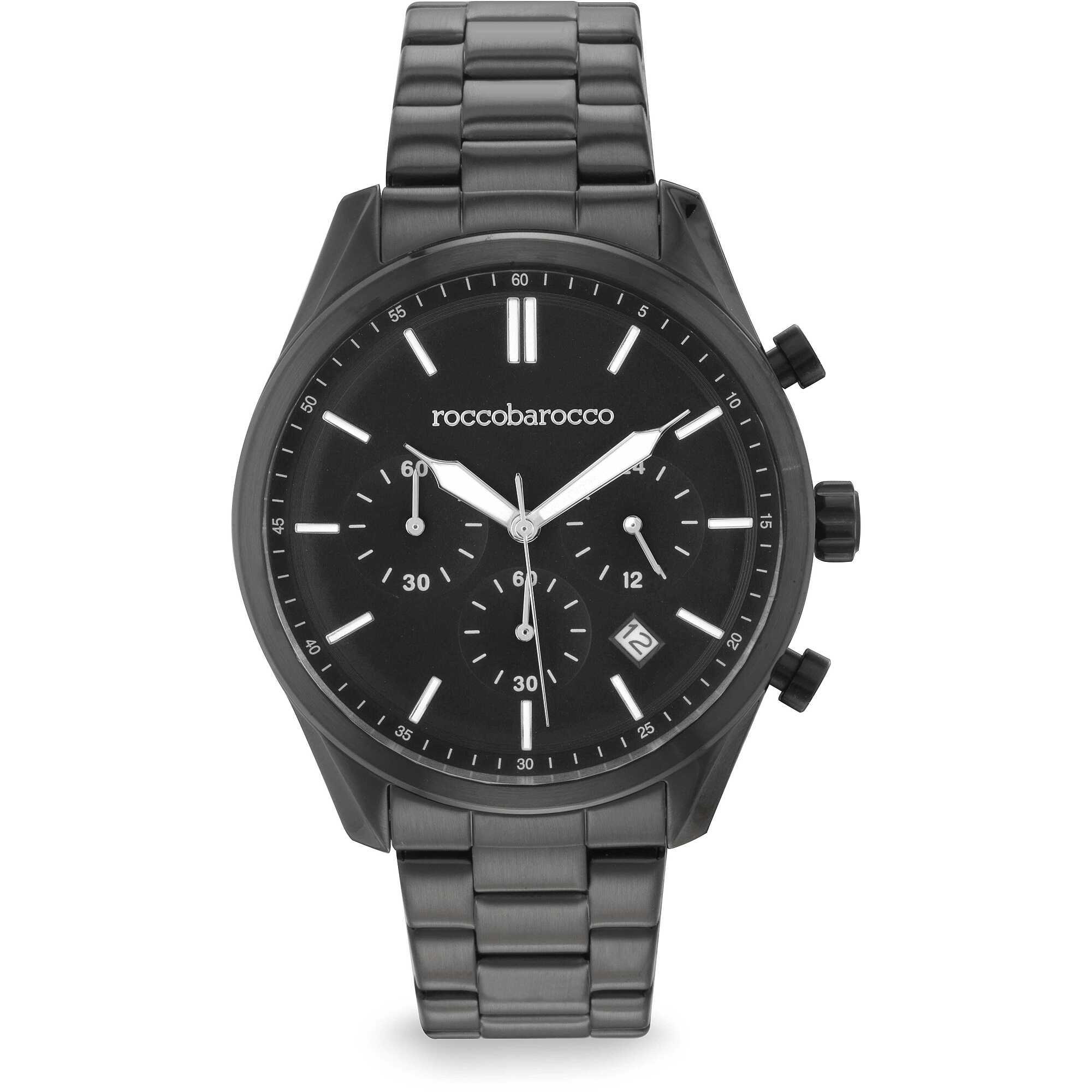 Chronograph RoccoBarocco Schwarz Kollektion Uan - mann