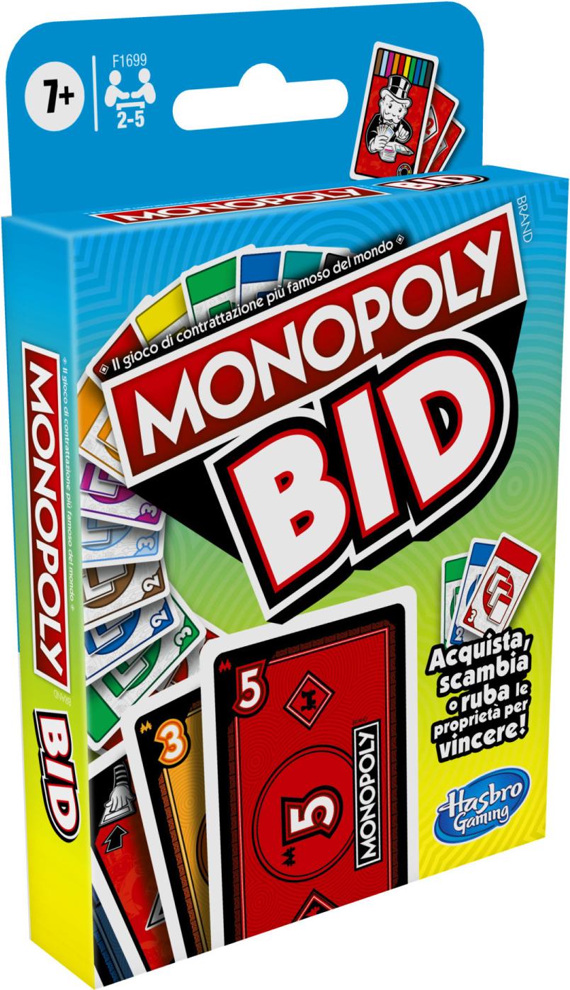 Hasbro Gaming Monopoly Bid Kartenspiel Glücksspiel F1699456