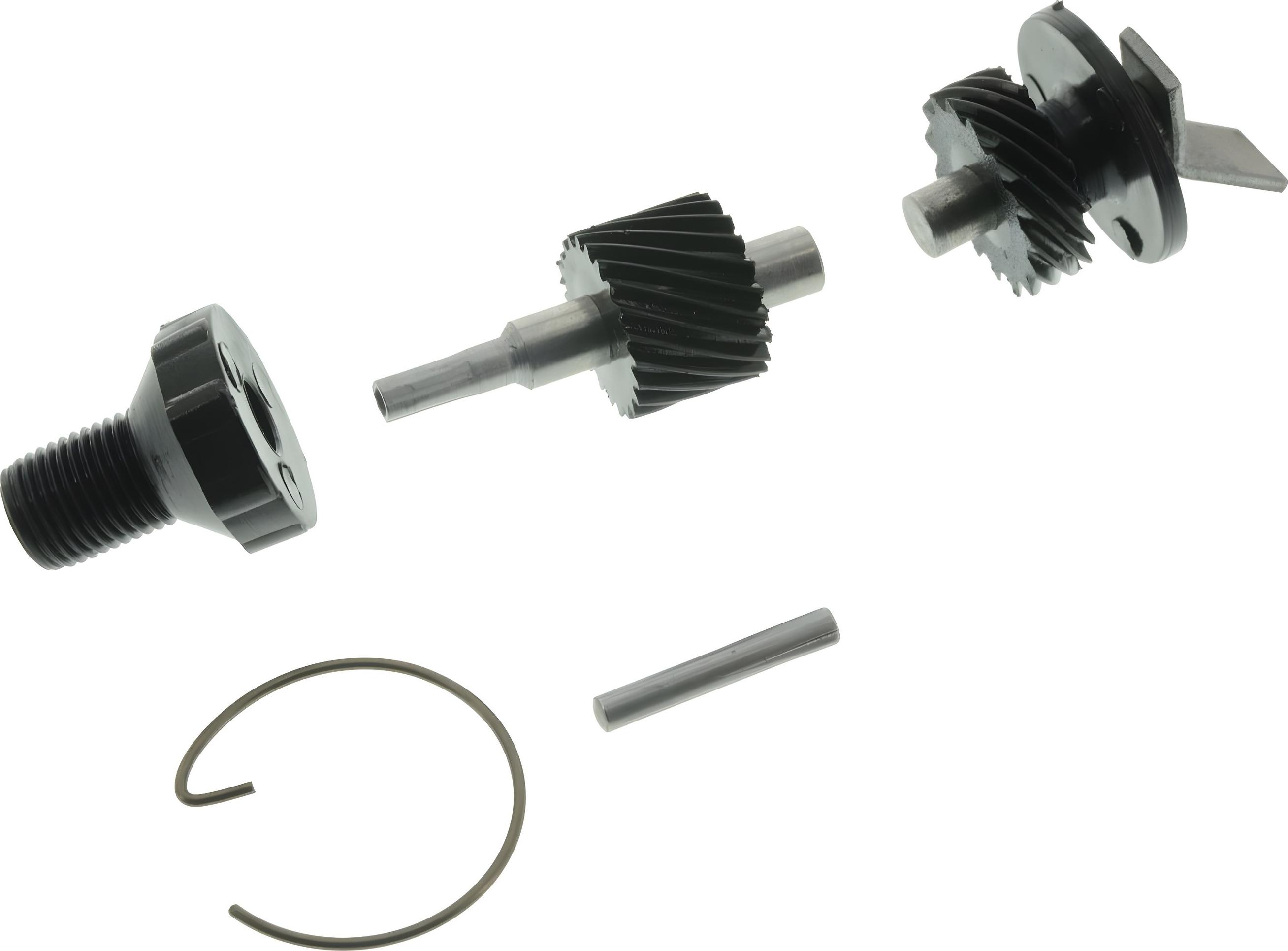 MZA Set Tachoantrieb - 5-teilig (Schraubenrad, Schraubenritzel und Kleinteile) für Ritzel Z=14 / Motor M52, M53, M54 - Kunststoff - Zahnräder 10327A