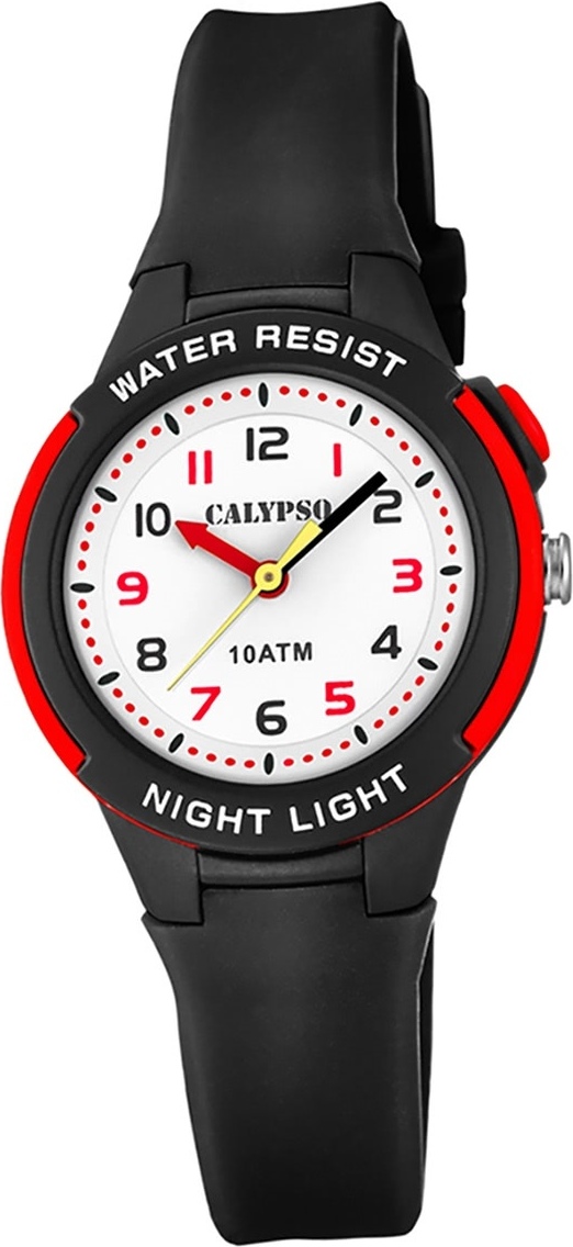 Calypso Plastic PUR Detské hodinky K6069/6 Náramkové hodinky Black Analogico D2UK6069/6
