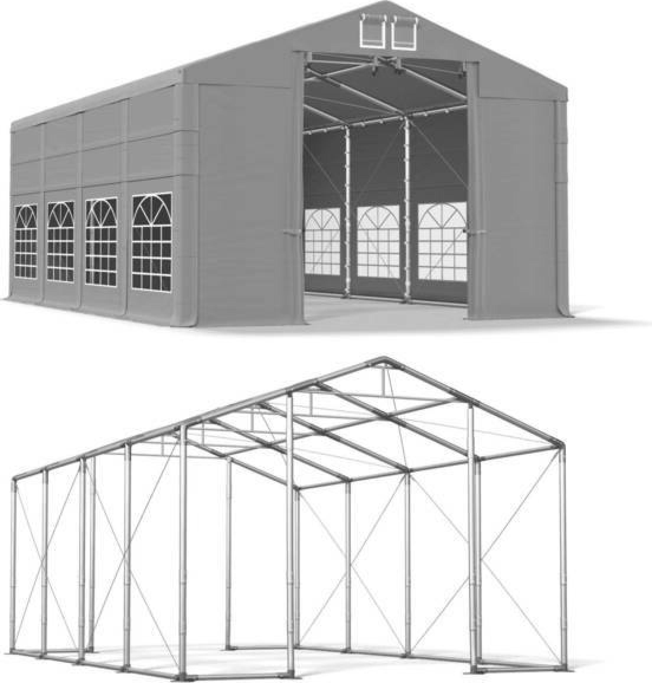 Saison Zelt 6x8 Grau WINTER PLUS ISD