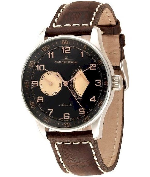 Zeno-Watch - Náramkové hodinky - Pánske - Chrono - X-Large Retro Retrograde - P592-g1