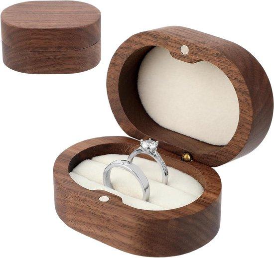 OEM Vintage Holz-Verlobungs-Box mit doppeltem Schubfach für Hochzeit und Verjährung - Inklusive doppelter Schiene. 2026