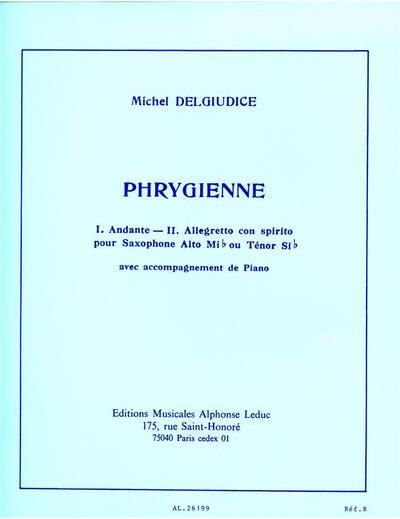 Éditions Alphonse Leduc Phrygienne pour saxophone altomib ou tenor sib avec accompagnement