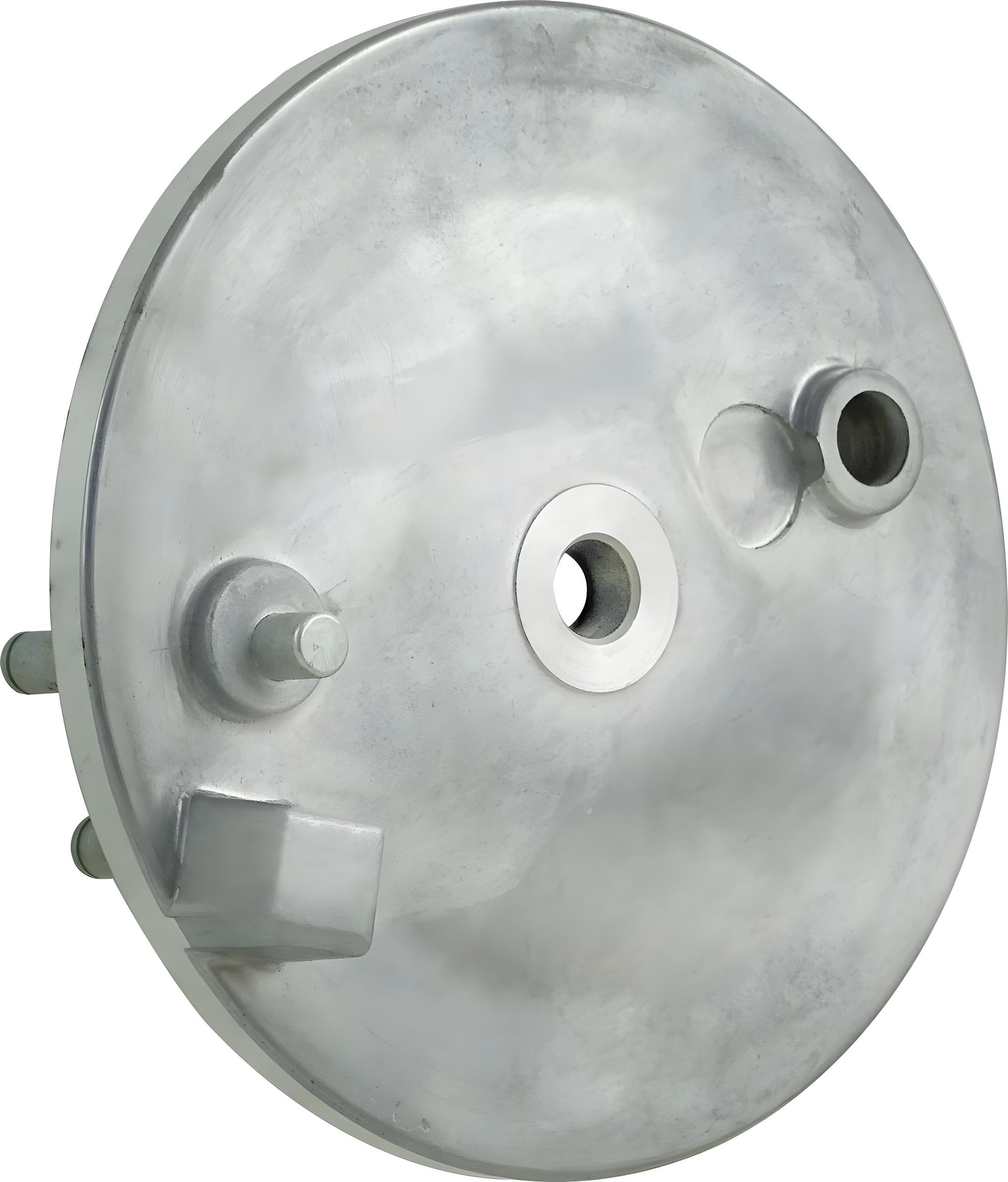MZA Simson Bremsschild hinten - natur - ohne Loch f. Bremskontakt - S51, S70, S53, S83, KR51 / 2 11026-A-93